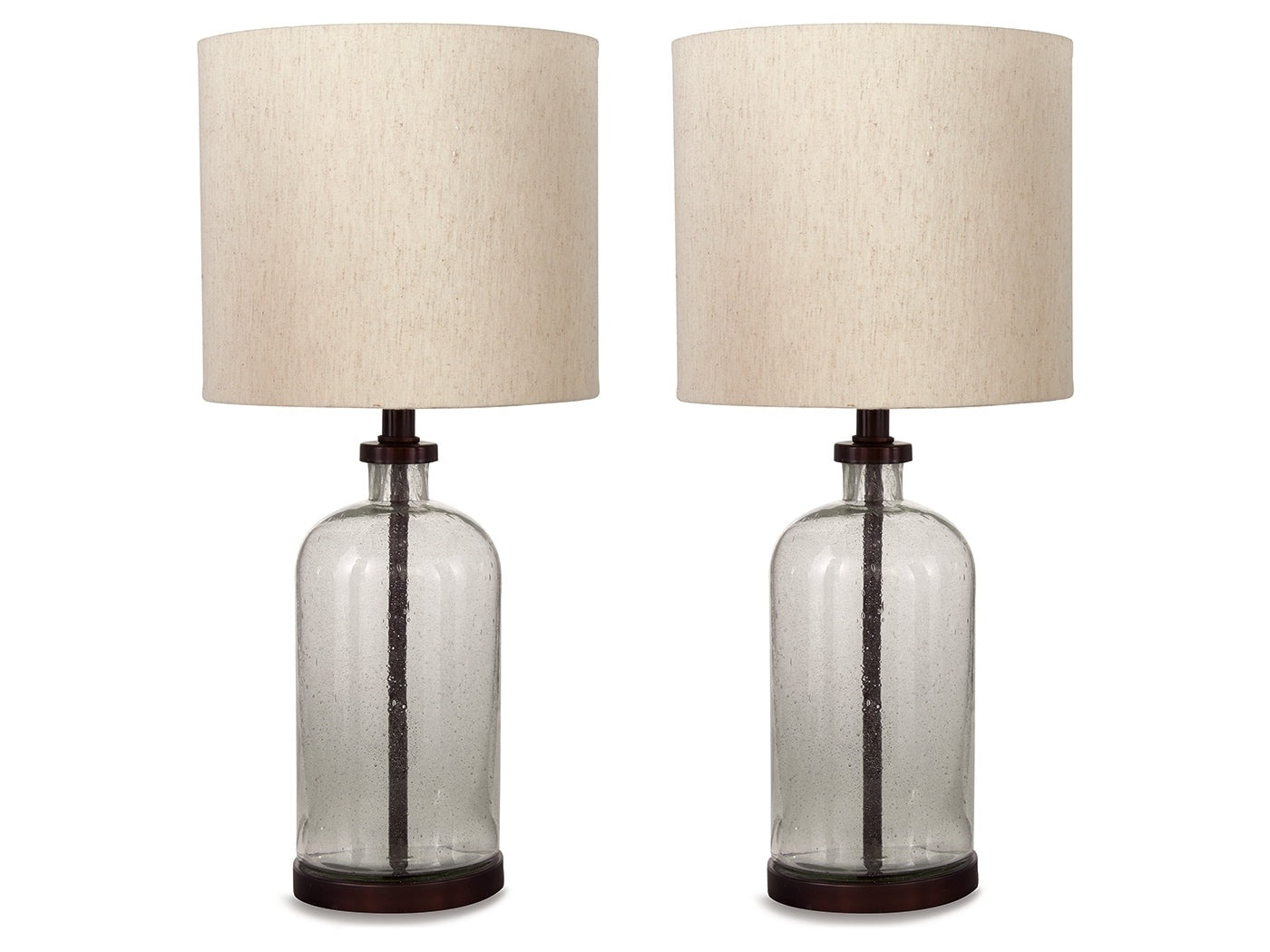 Bandile Clear/Bronze Table Lamp (Set of 2)- Viva Furn