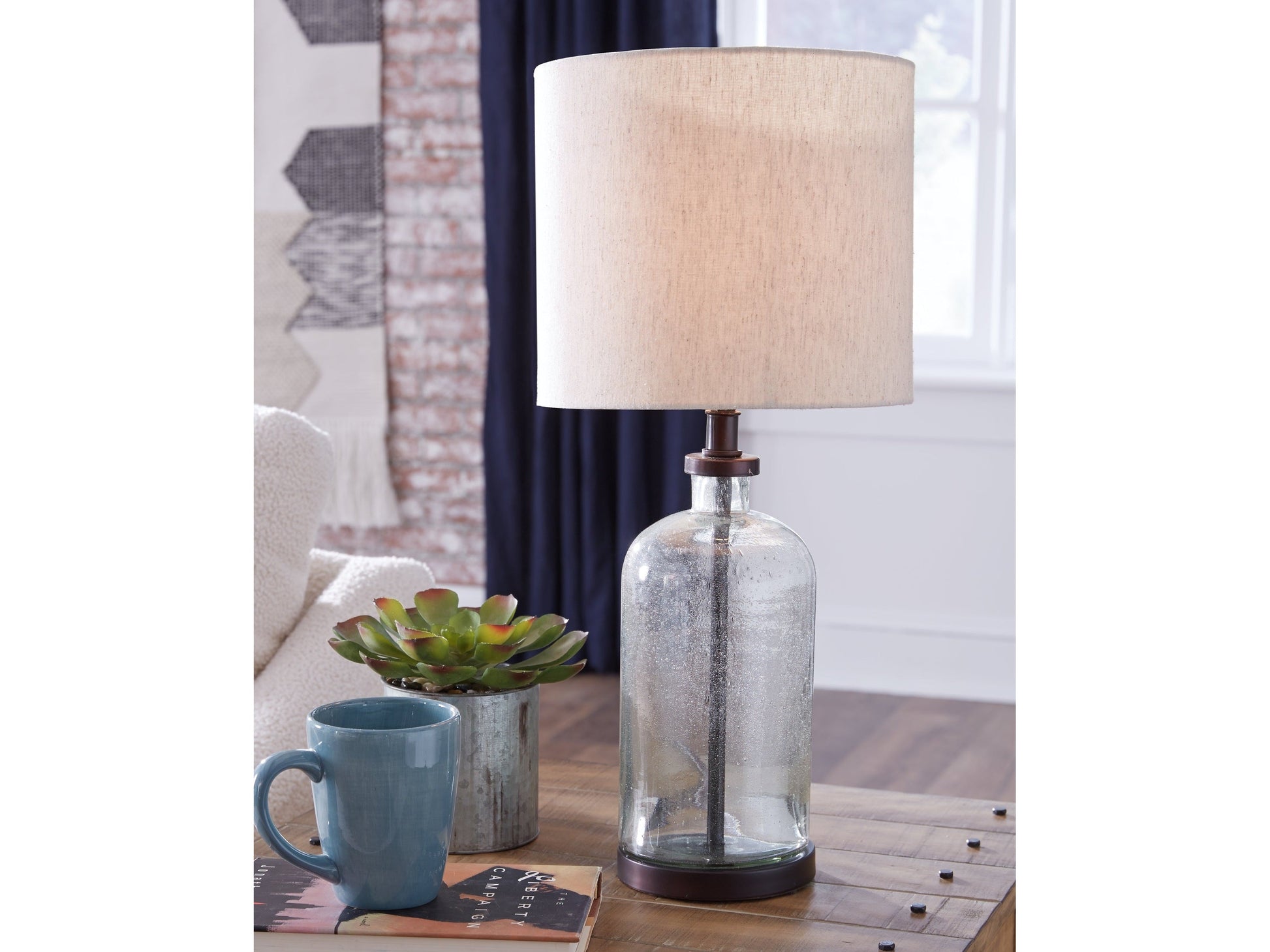 Bandile Clear/Bronze Table Lamp (Set of 2)- Viva Furn