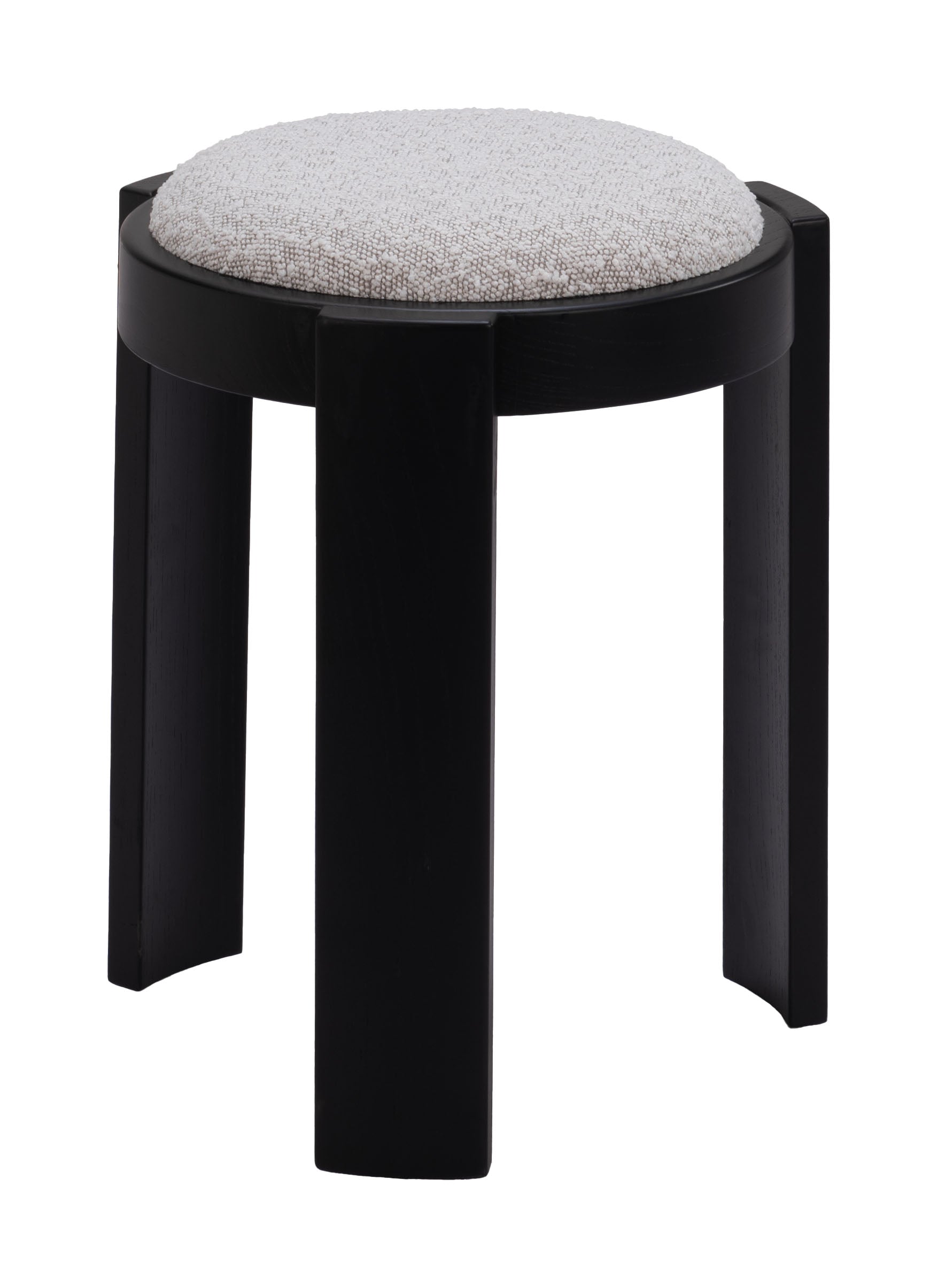 Banjul Misty Gray Ottoman - Ornate Home