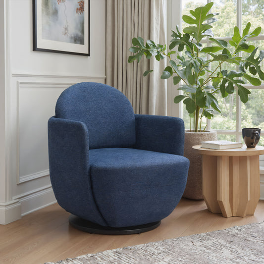 Bant Blue Swivel Chair - Ornate Home