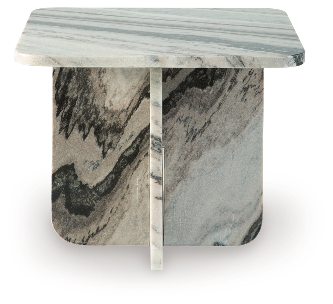 Baretton Black/White/Taupe Accent Coffee Table- Viva Furn