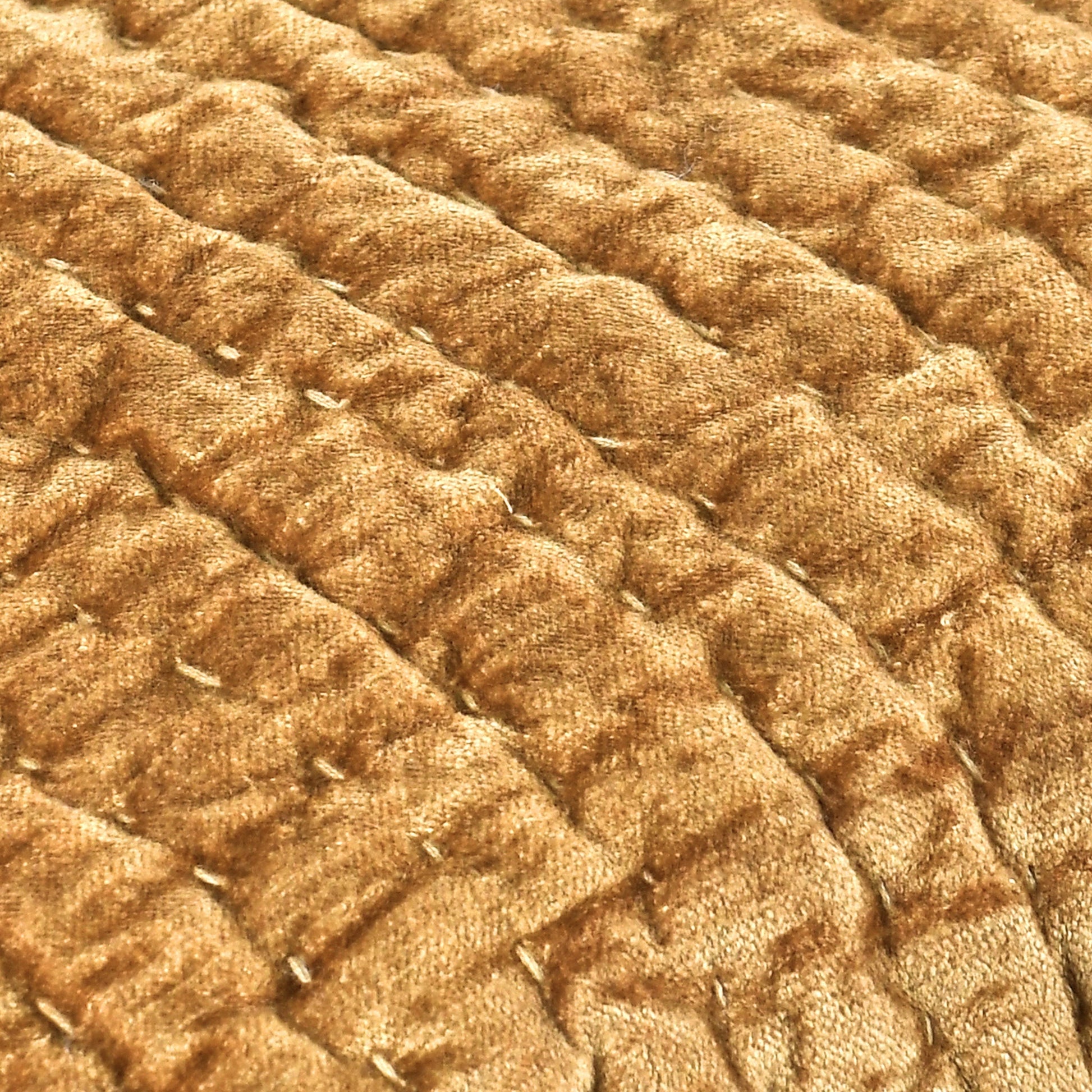 Bari Honey Gold Velvet Quilt Collection - Ornate Home