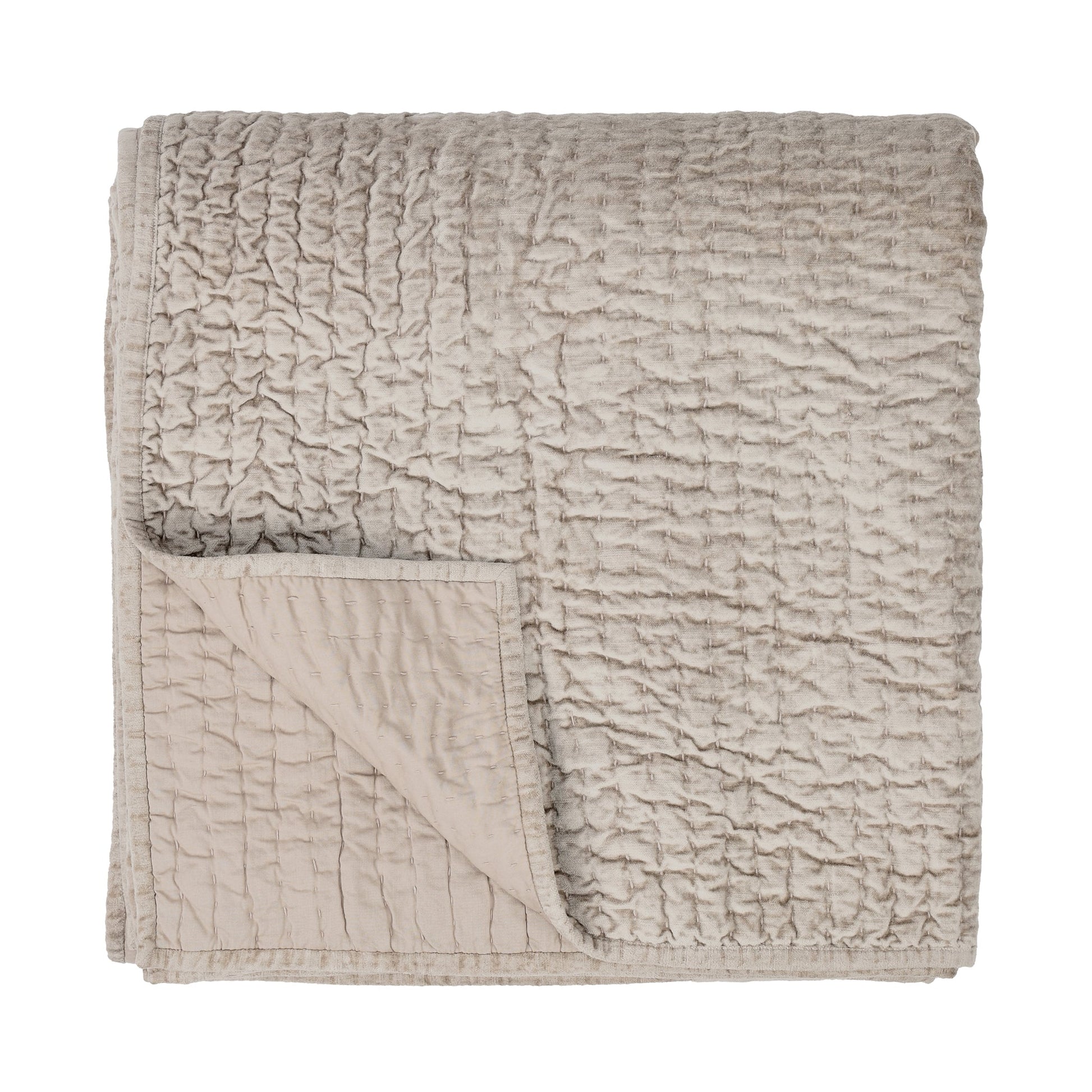 Bari Pebble Velvet Quilt Collection - Ornate Home