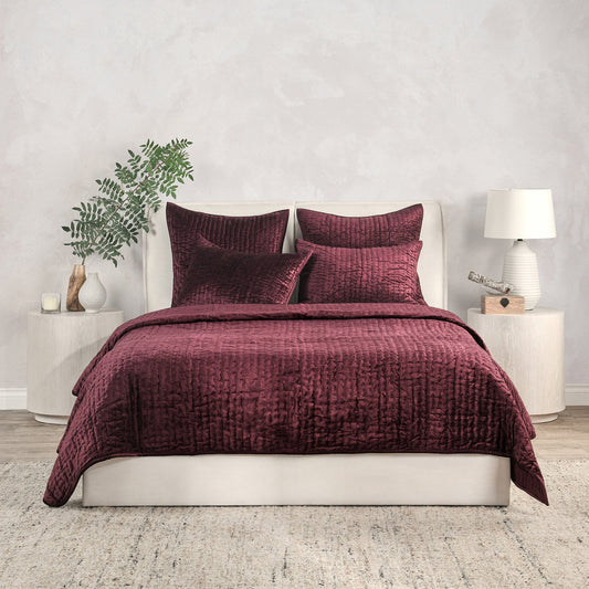Bari Port Velvet Quilt Collection - Ornate Home
