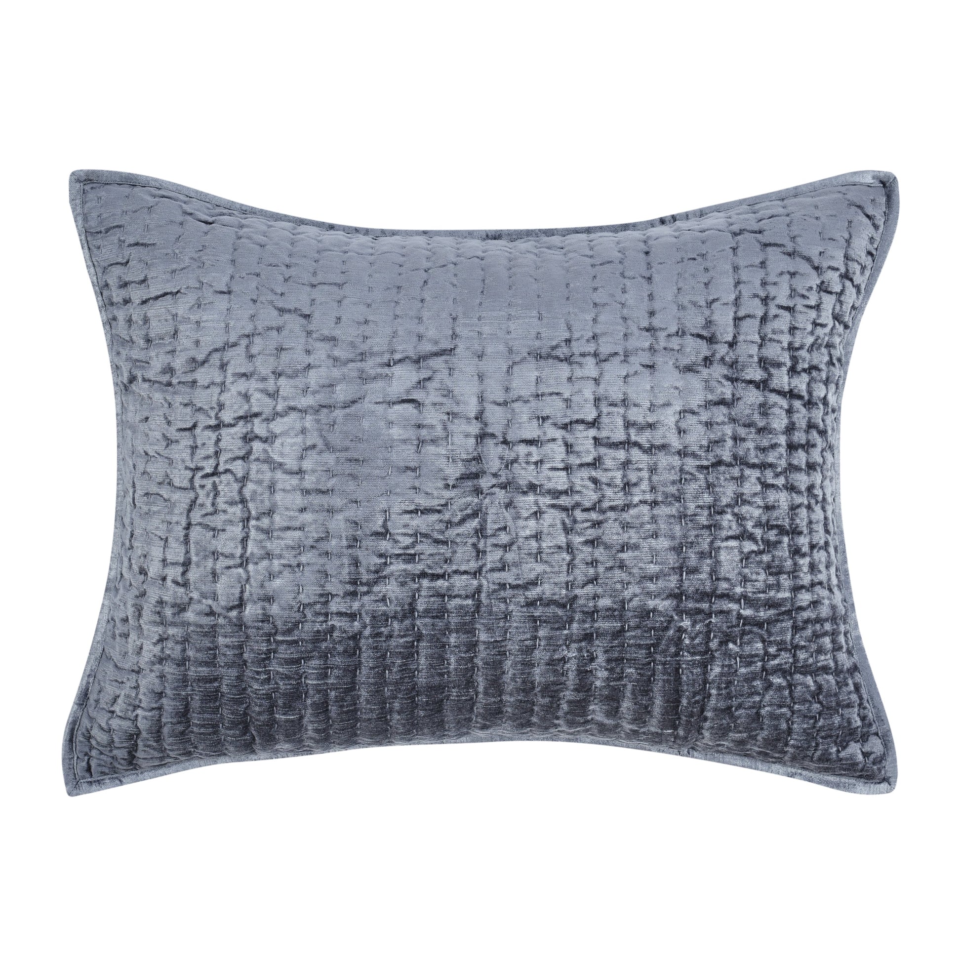 Bari Sea Fog Velvet Quilt Collection - Ornate Home