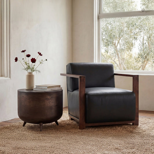Barnes Black Accent Chair - Ornate Home