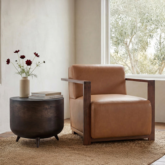 Barnes Tan Accent Chair - Ornate Home