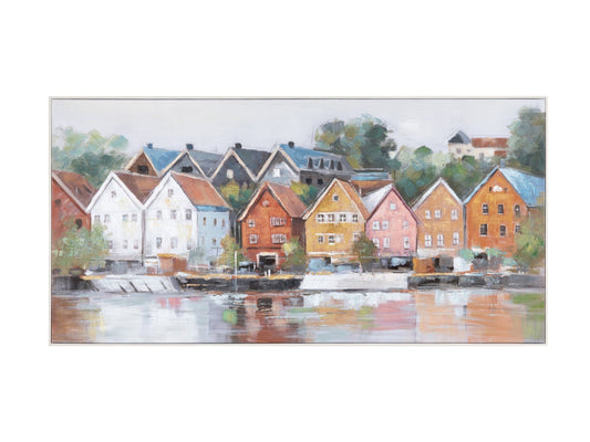 Barr Green/Orange Canvas - Ornate Home
