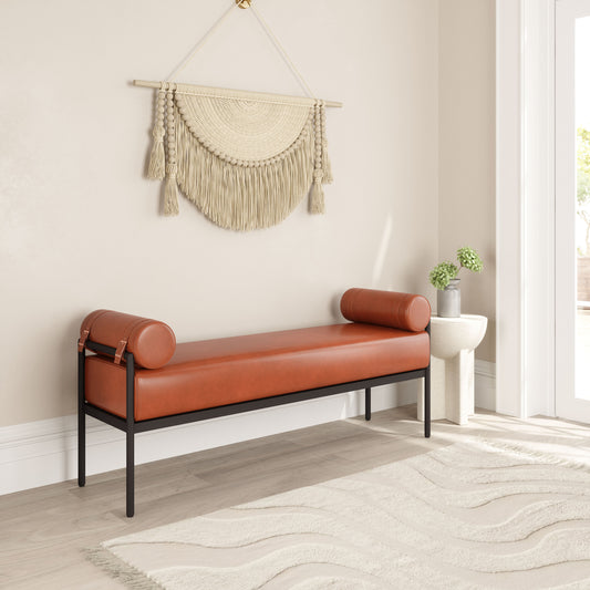 Barrow Brown Bench - Ornate Home