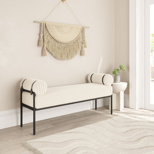 Barrow Cream Bench - Ornate Home