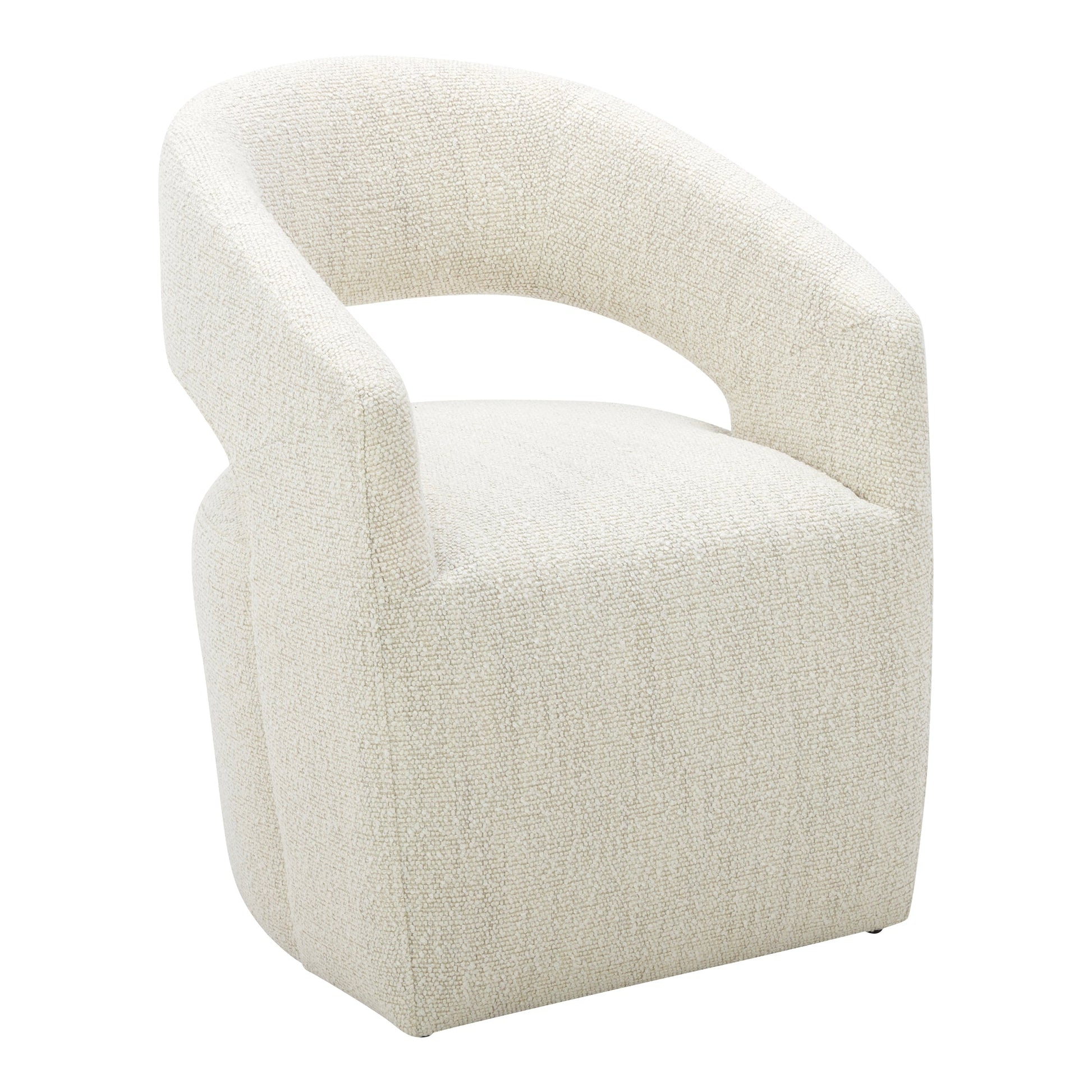 Barrow White Mist Rolling Dining Chair - Ornate Home
