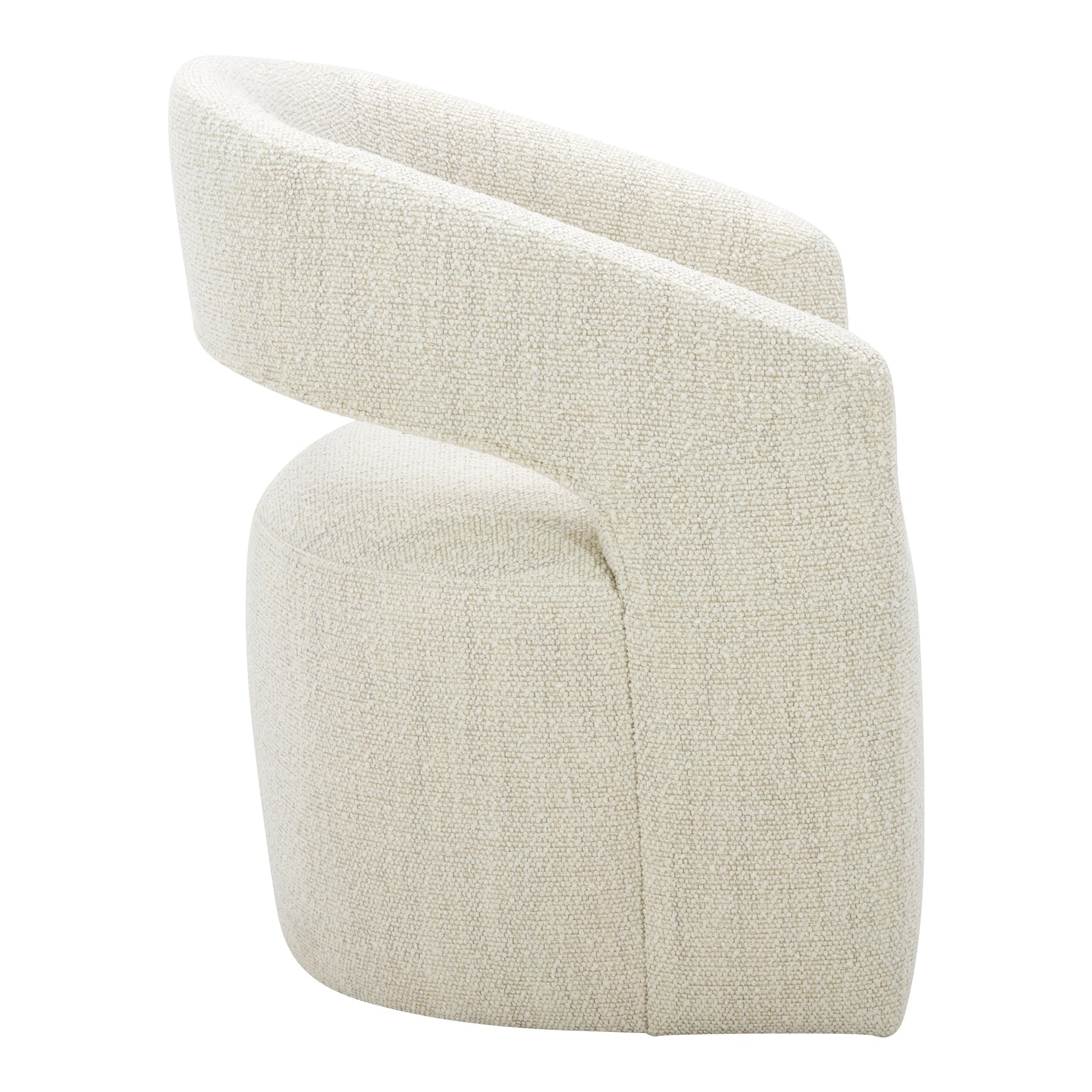 Barrow White Mist Rolling Dining Chair - Ornate Home
