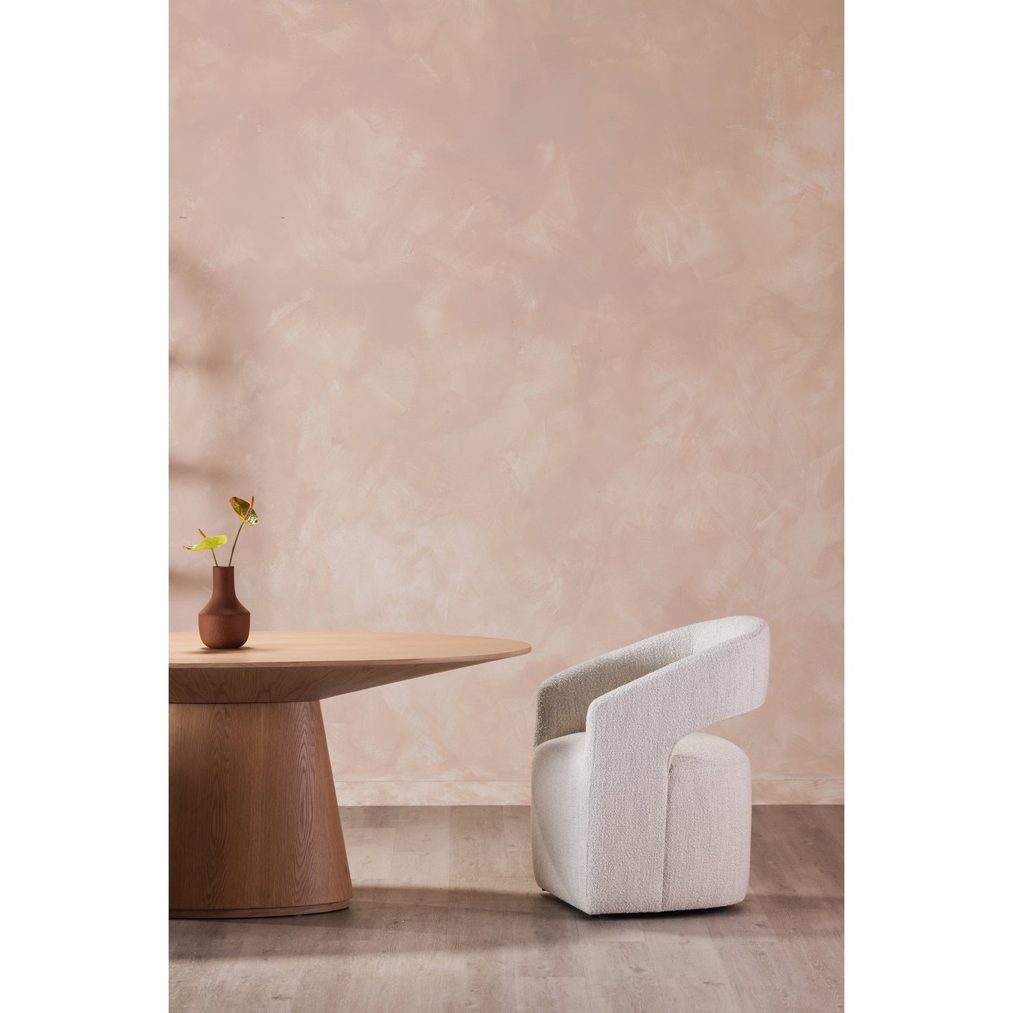 Barrow White Mist Rolling Dining Chair - Ornate Home
