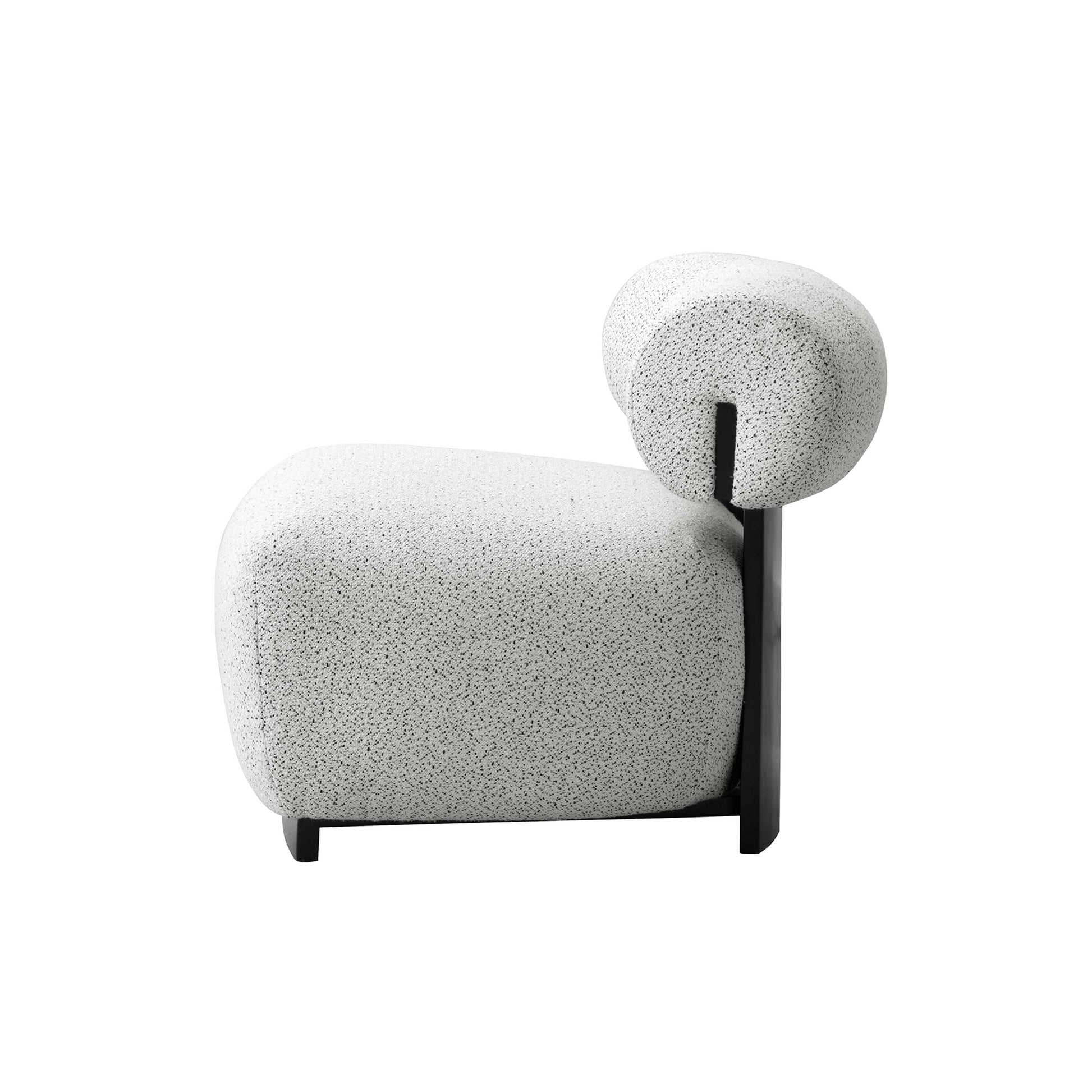 Bartow Accent Chair in Ivory and Black - Ornate Home