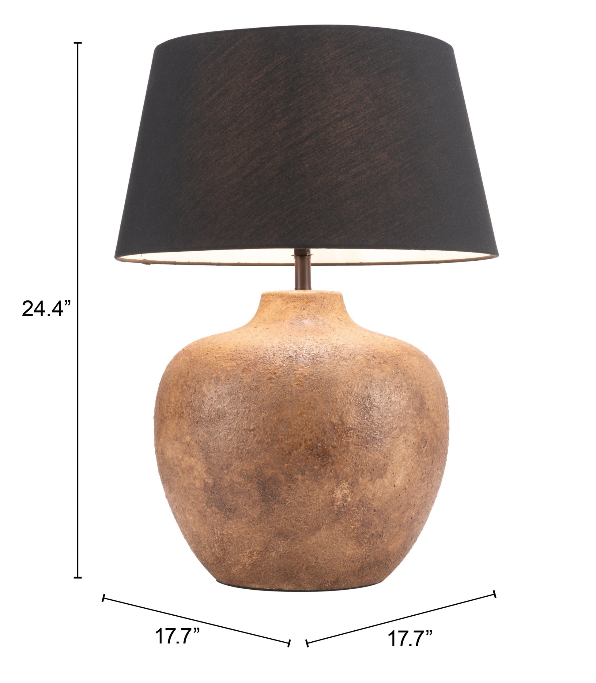 Basil Black Table Lamp - Ornate Home