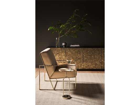 Bastian Berber Snow/Champagne Gold Chair - Ornate Home