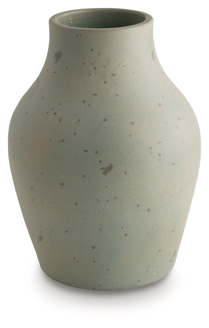Baychester Antique Green Vase- Viva Furn