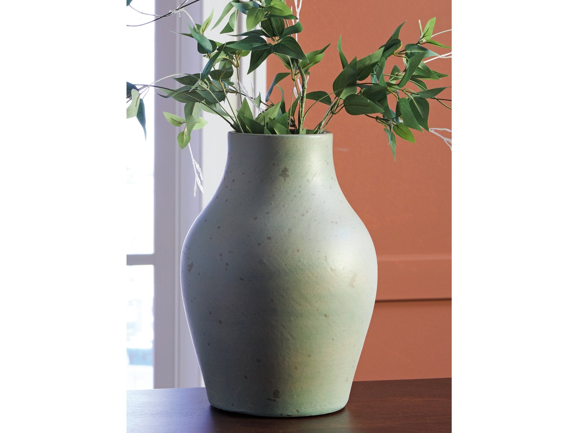 Baychester Antique Green Vase- Viva Furn