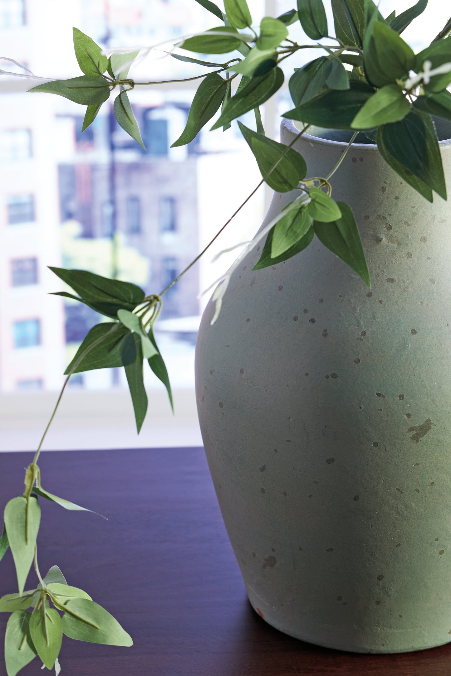 Baychester Antique Green Vase- Viva Furn