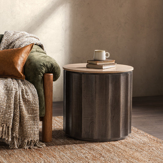 Baylee Cocoa Brown End Table - Ornate Home