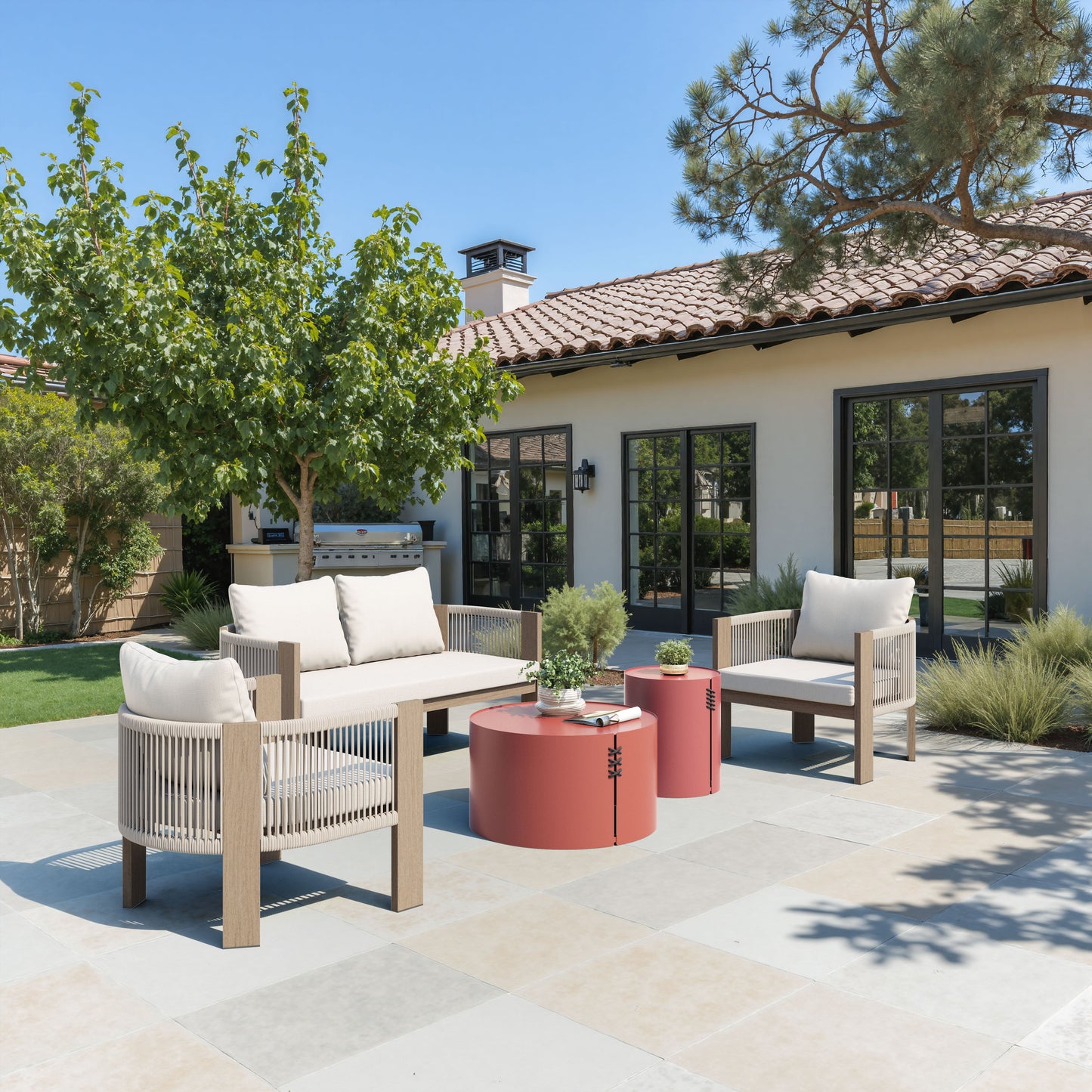 Bayu Brown Outdoor Coffee Table - Ornate Home