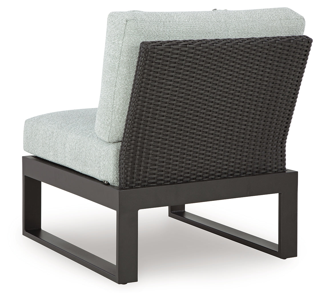 Beachloft Black 6-Piece Outdoor Sectional- Viva Furn