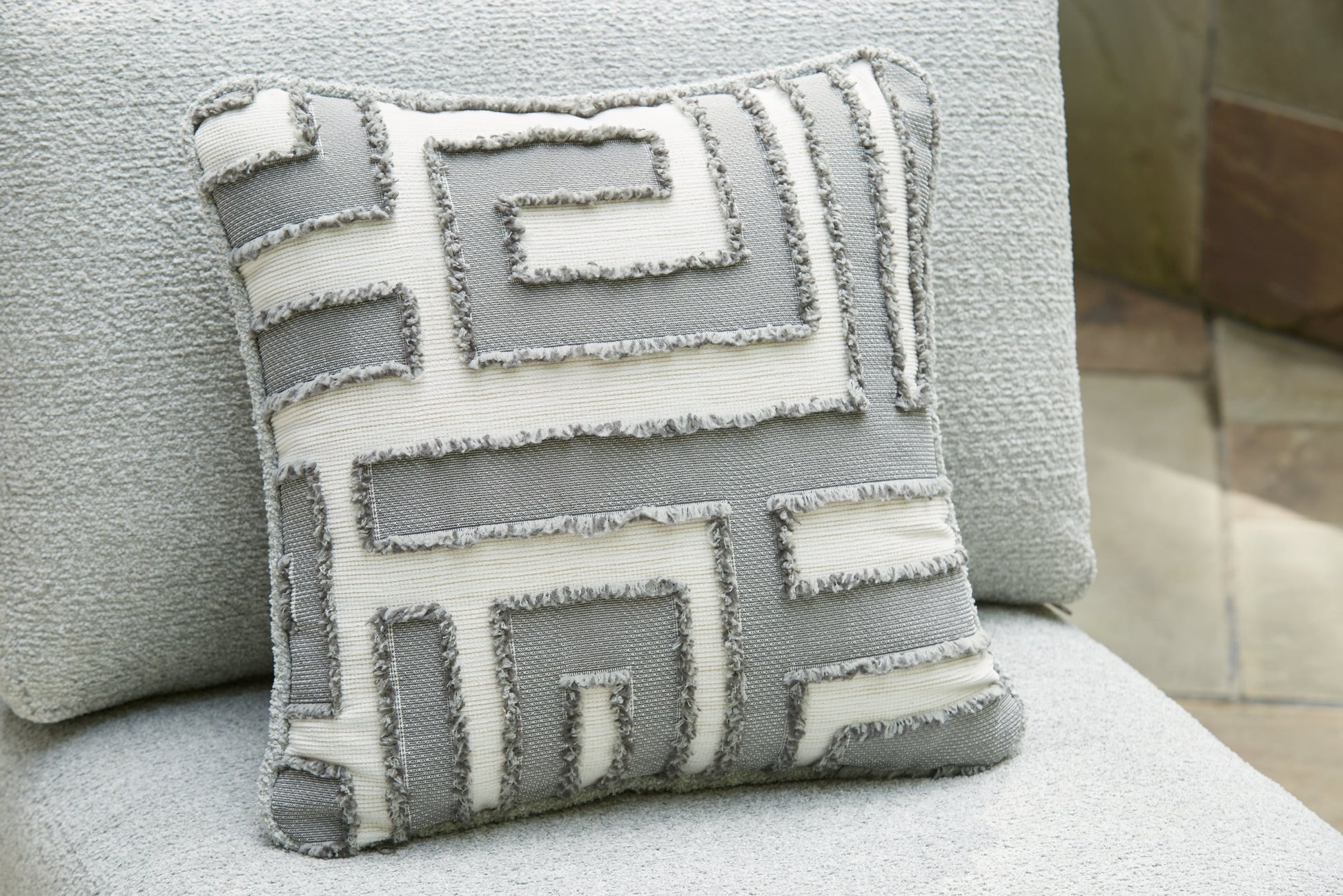 Beachloft Black/Gray 3-Piece Outdoor Sectional- Viva Furn