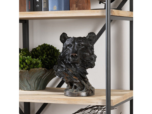 Bear Brown Springs Statue (Set of 2) - Ornate Home