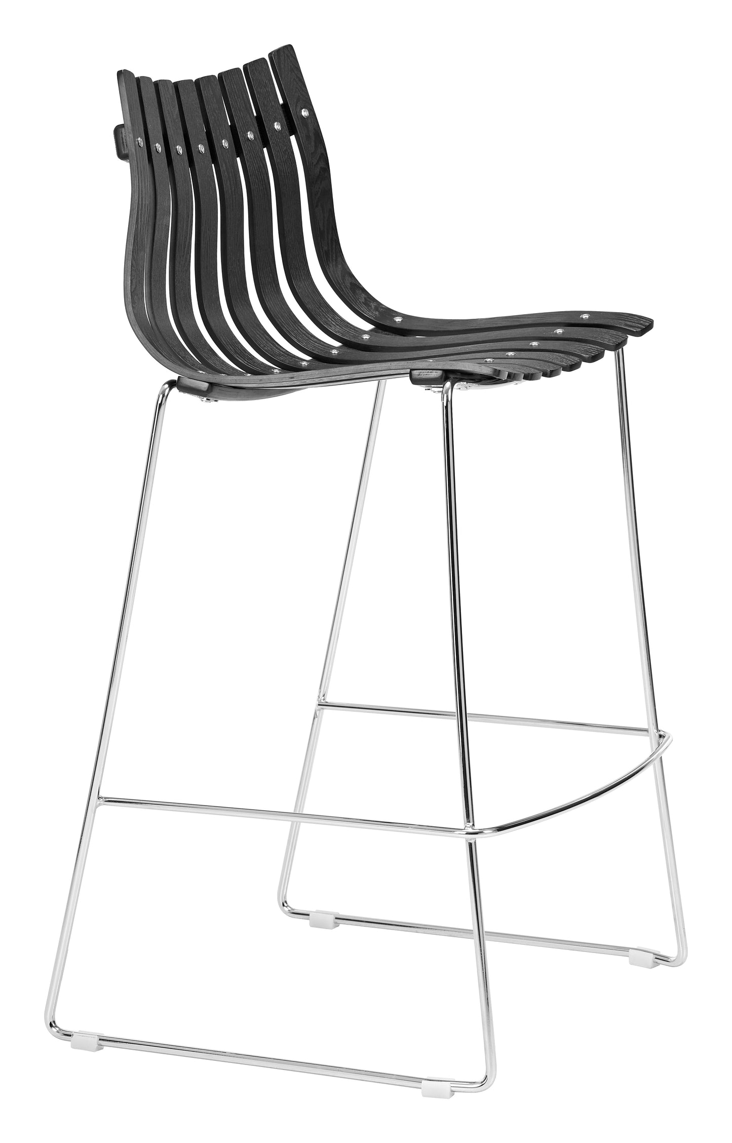 Beaufort Black Barstool (Set of 2) - Ornate Home