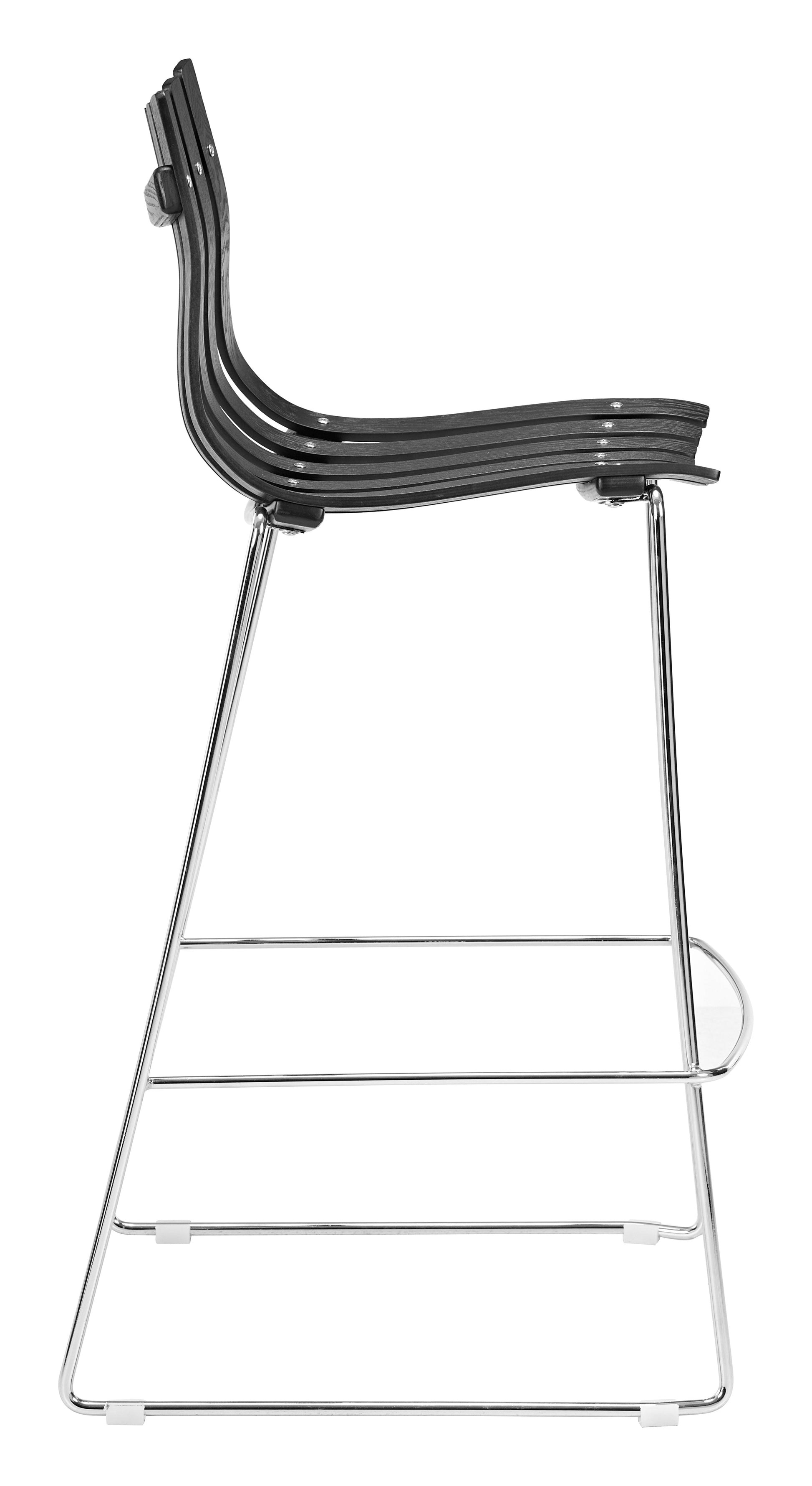 Beaufort Black Barstool (Set of 2) - Ornate Home