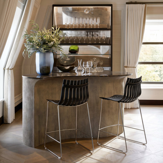 Beaufort Black Counter Stool (Set of 2) - Ornate Home