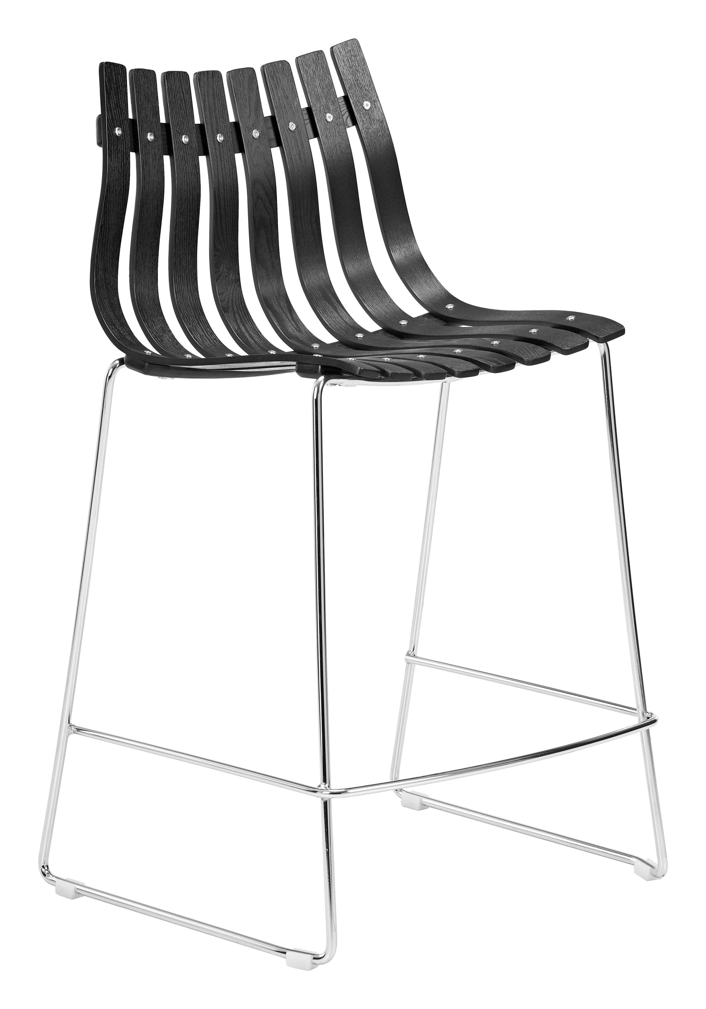 Beaufort Black Counter Stool (Set of 2) - Ornate Home