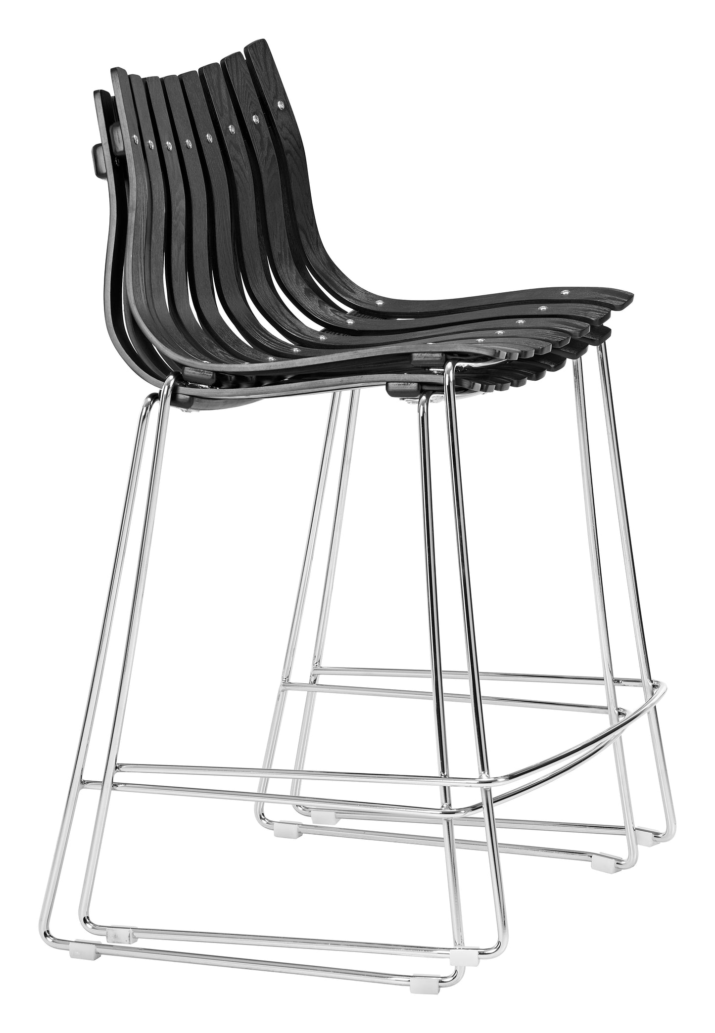 Beaufort Black Counter Stool (Set of 2) - Ornate Home