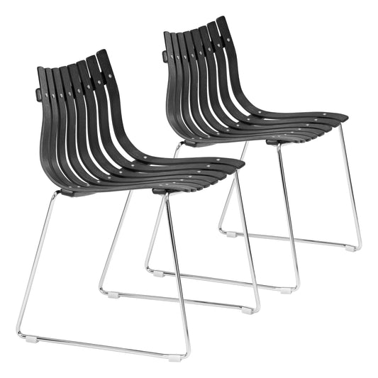 Beaufort Black Dining Chair (Set of 2) - Ornate Home