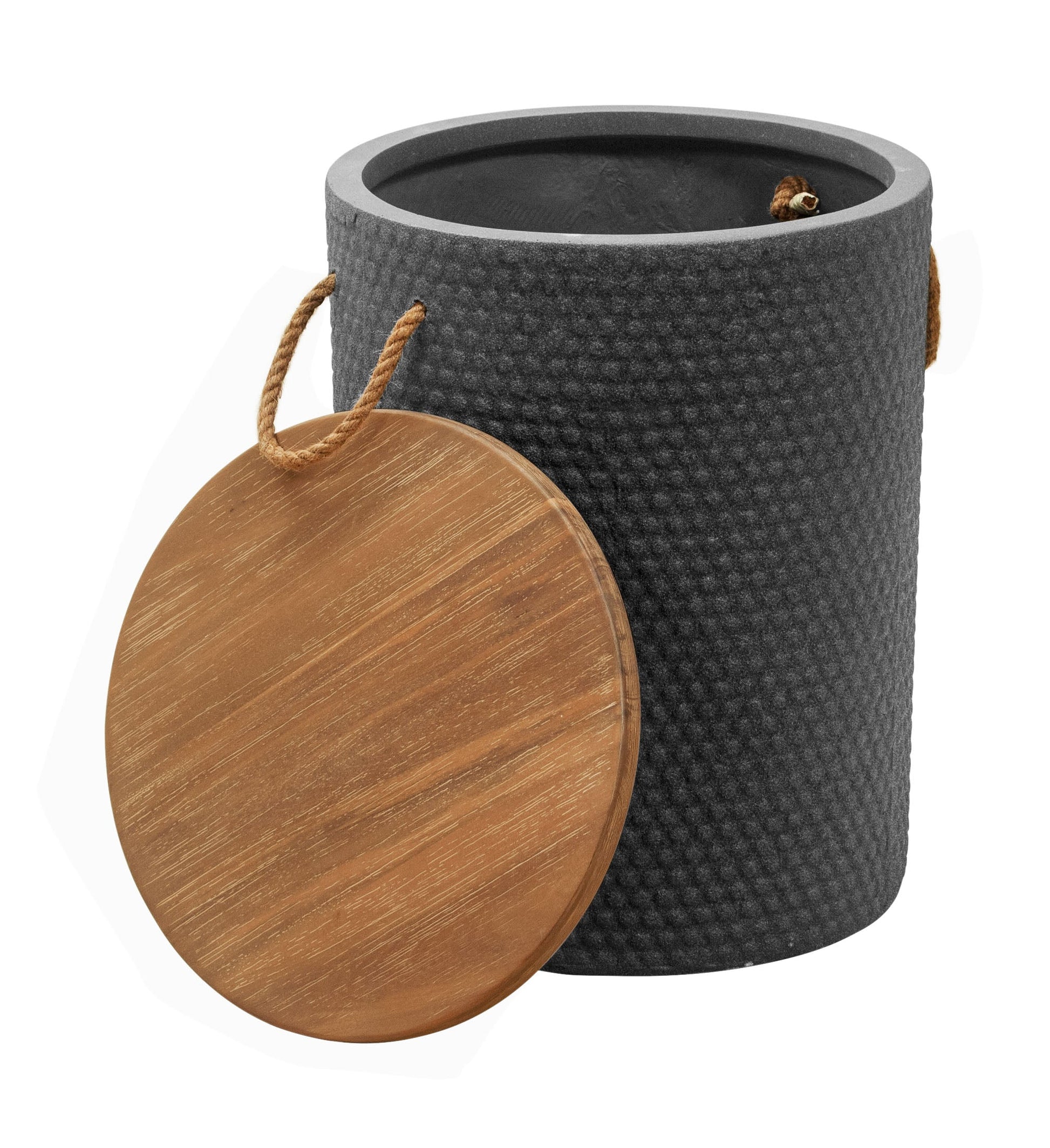 Beban Natural & Black Outdoor Side Table - Ornate Home