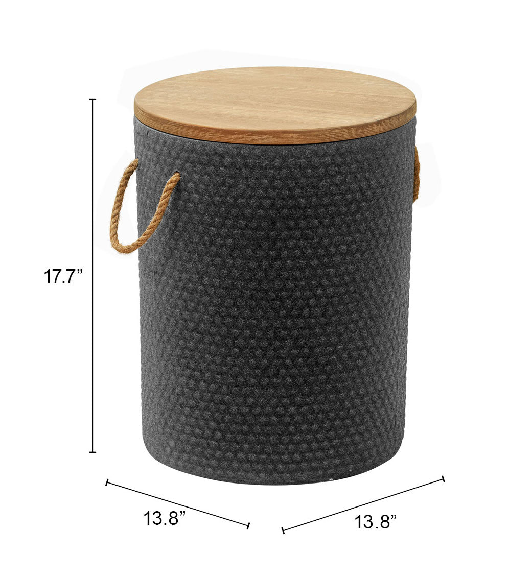 Beban Natural & Black Outdoor Side Table - Ornate Home
