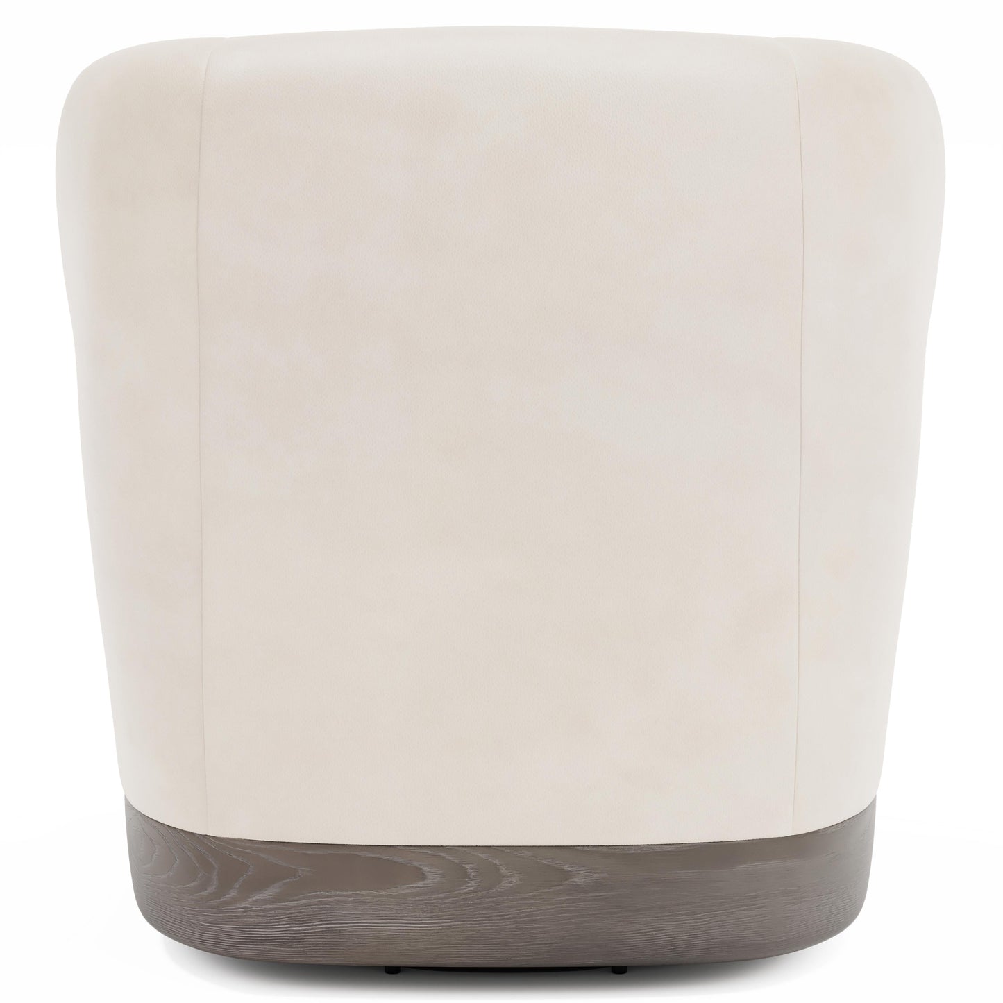 Beck Tadon Cerused/White/Cream Leather Swivel Chair - Ornate Home