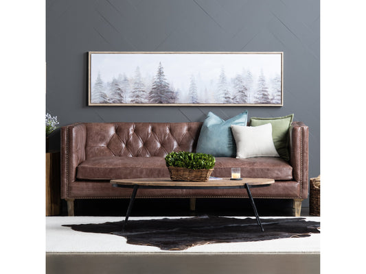 Becker Brown/White Canvas - Ornate Home