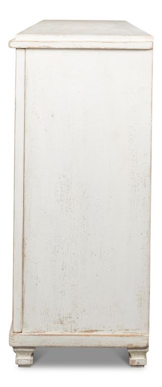 Beecher White Sideboard With 4 Doors - Ornate Home