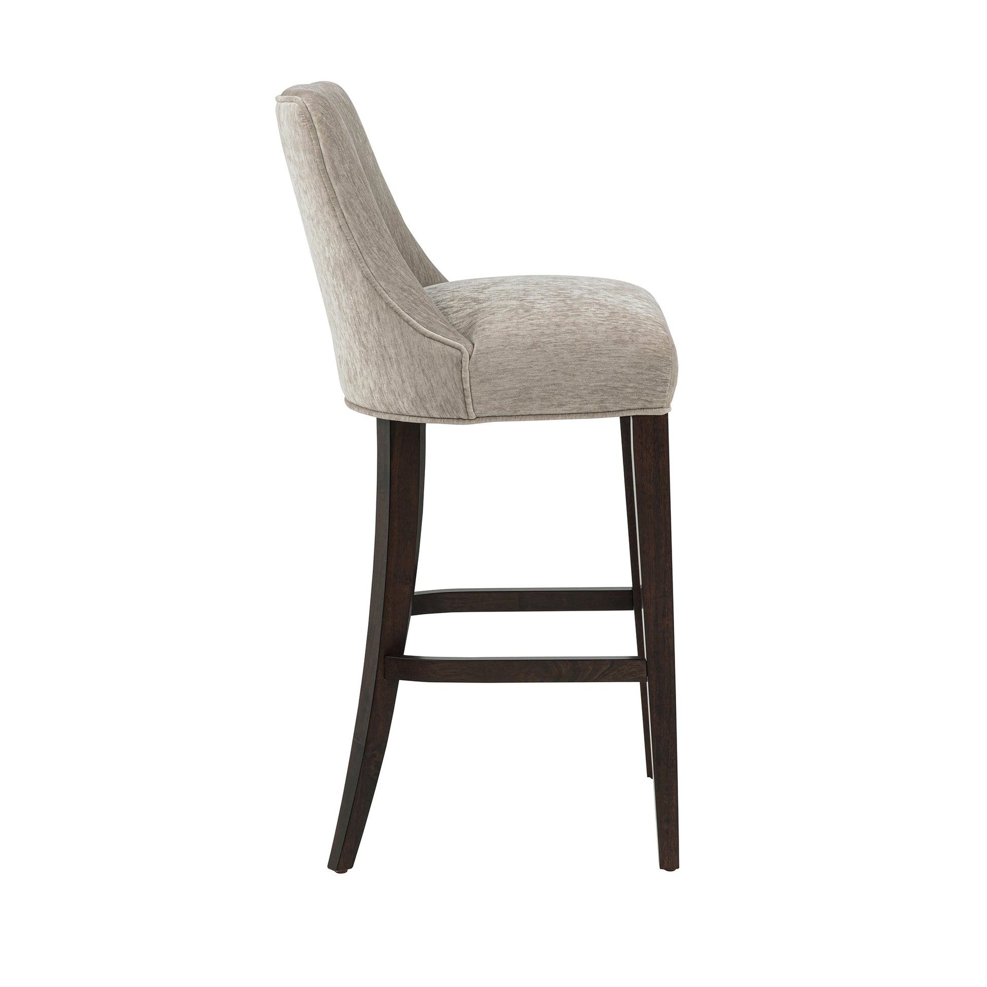 Beever Barstool in Taupe (set of 3) - Ornate Home