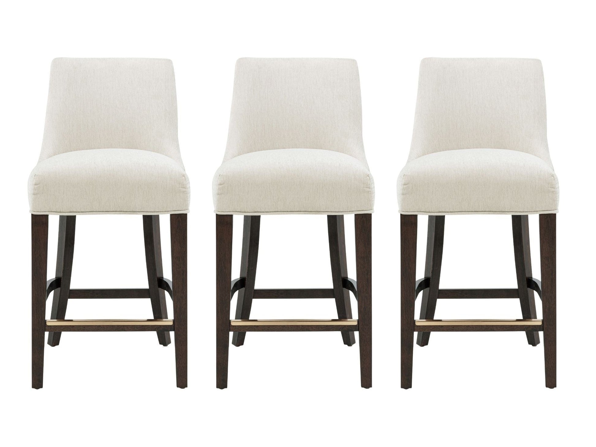 Beever Counter Stool in Cream (set of 3) - Ornate Home
