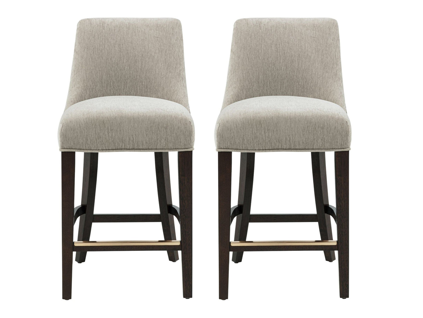 Beever Counter Stool in Taupe (set of 2) - Ornate Home
