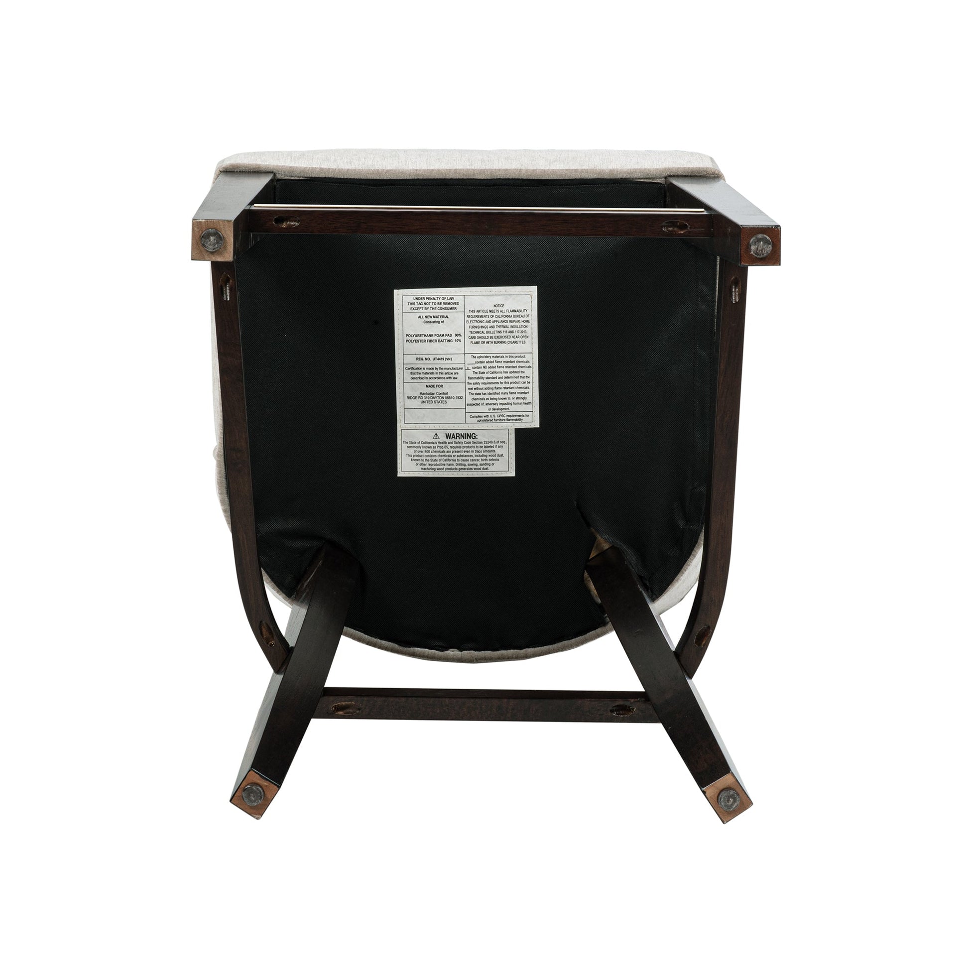 Beever Counter Stool in Taupe (set of 3) - Ornate Home