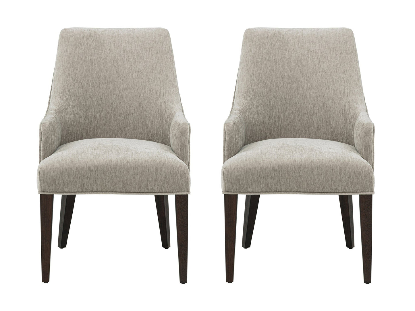 Beever Dining Armchair in Taupe (set of 2) - Ornate Home