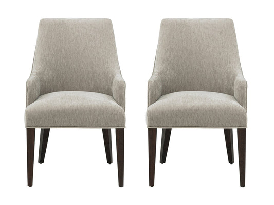Beever Dining Armchair in Taupe (set of 2) - Ornate Home