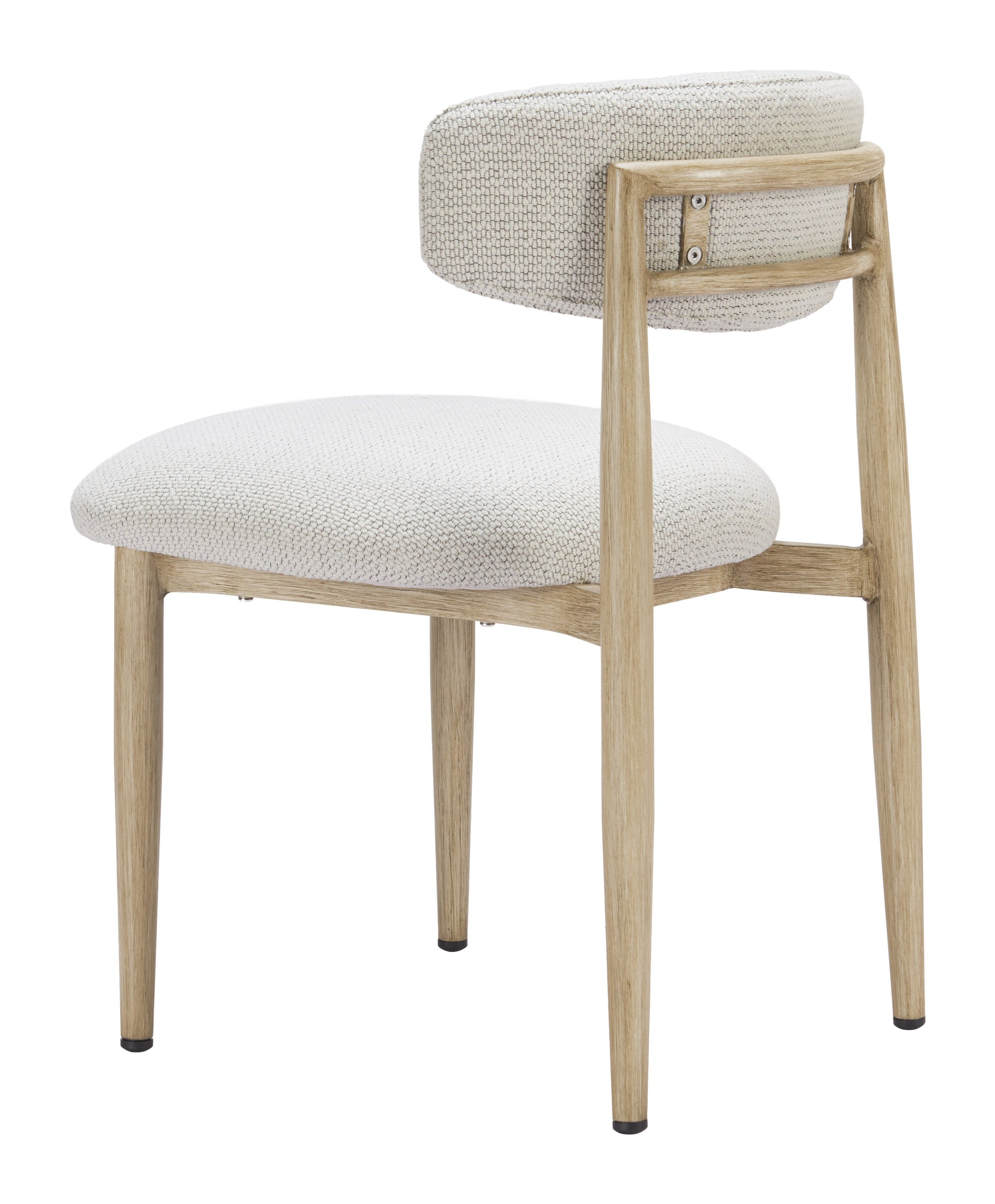 Bege White Outdoor Dining Chair - Ornate Home