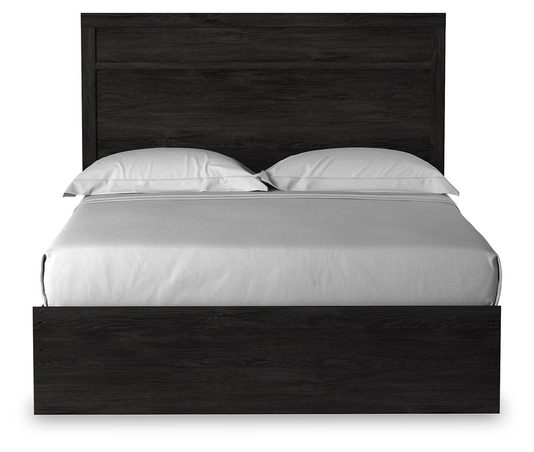 Belachime Queen Panel Bed and Nightstand- Viva Furn