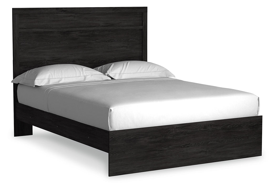 Belachime Queen Panel Bed and Nightstand- Viva Furn