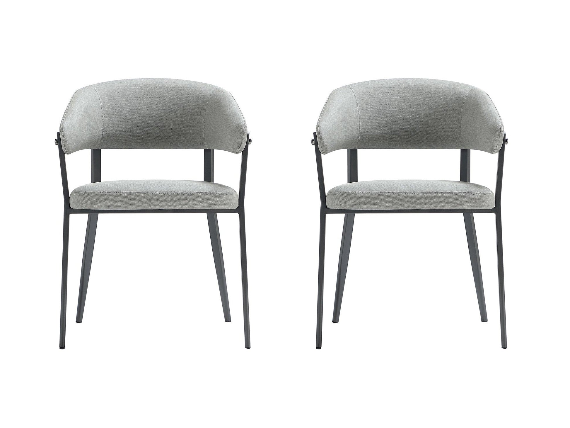 Belle Dining Chair in Stone Grey (set of 2) - Ornate Home