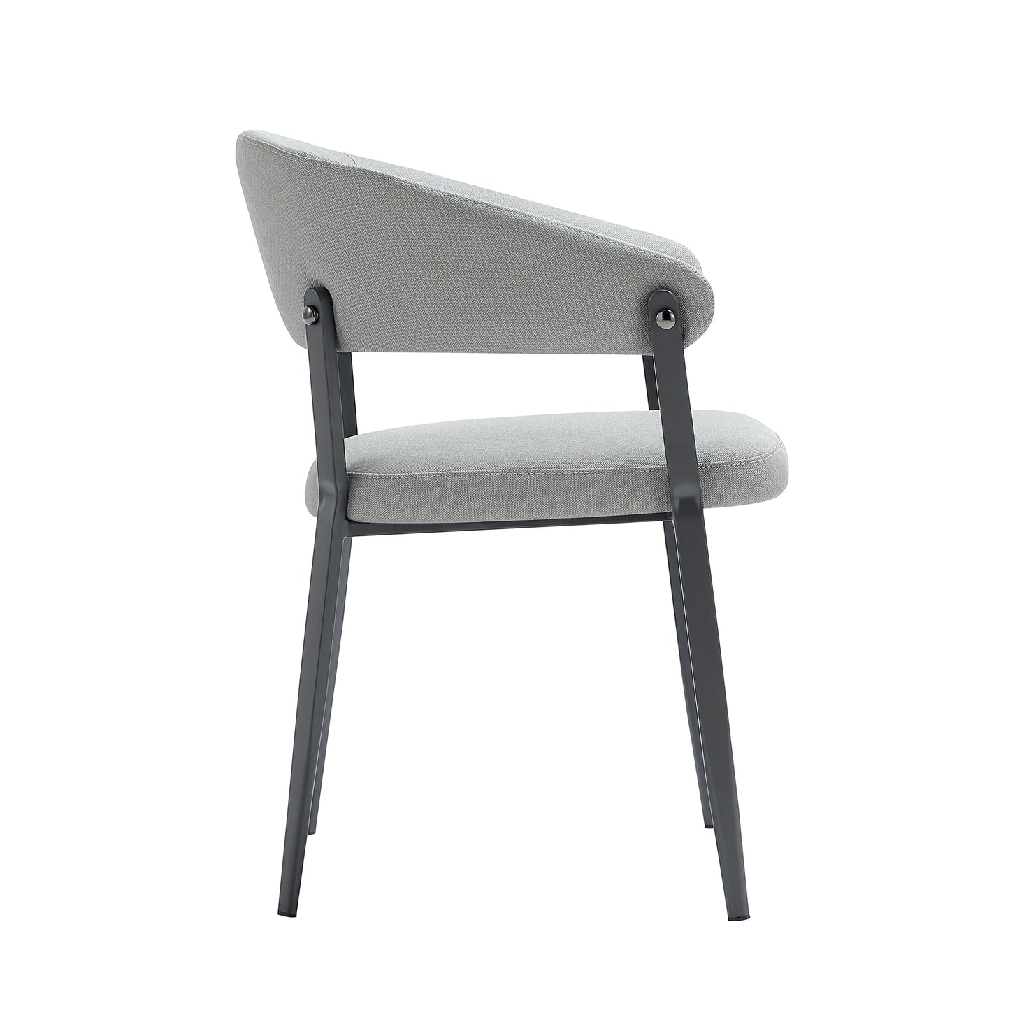 Belle Dining Chair in Stone Grey (set of 2) - Ornate Home